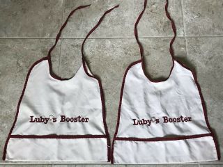 Vintage Luby’s Cafeteria Youth Baby Bib Luby’s Booster Set Of 2