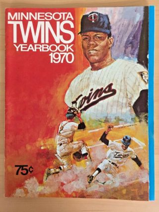 Vintage 1970 Minnesota Twins Baseball Yearbook Rod Carew,  Killebrew,  Oliva Mlb