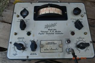 Vintage Hickok Tv Rf Marker Model 680 Crystal Controlled Calibrator