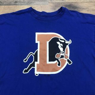 Denver Broncos Vintage Style T - Shirt Adult XL Old Logo Blue NFL Football Mens 3