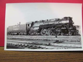 Photo Atchison Topeka & Santa Fe Railroad 4 - 6 - 4 Locomotive 3462 Kansas City Ks