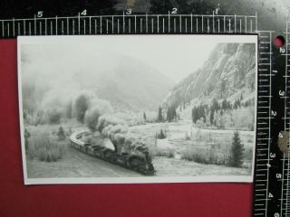 Rppc Photo Denver Rio Grande Western Railroad Locomotives 473 478 Elk Park Co