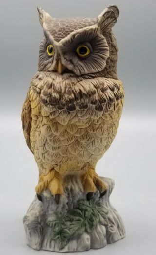 Vintage Japan Andrea by Sadek Porcelain Horned Owl Figurine 9339 7 
