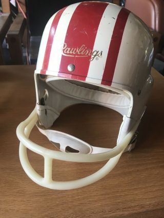 Vintage Rawlings Don Meredith Th22 Football Helmet 6 7/8 - 7 Great Display Euc