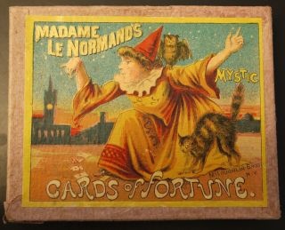 Antique Madame Lenormands Mystic Cards Of Fortune,  1887