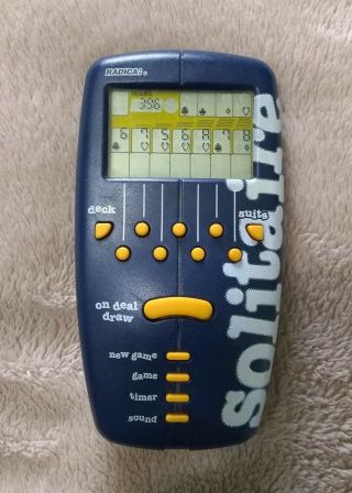 Radica 1998 Solitaire Electronic Handheld Game Vintage