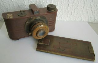 Antique 1936 Argus Model A Gold Bronze Colored Bakelite Camera Parts Fix Nr