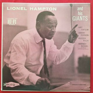 Vintage 1956 Jazz Nm Lionel Hampton And His Giants Norgan Records Lp Mgn - 1080