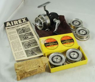 Old Vintage Airex Bache Brown Mastereel Model 2b - 1/2 Bail,  Many