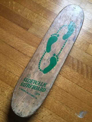 Vintage Nash Fifteen Toes Skateboard Sidewalk Surfboard W/ Metal Wheels
