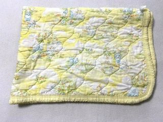Dundee Vintage Baby Quilt Blanket Bunny Rabbit Bear Kitty Cat Mouse 1978