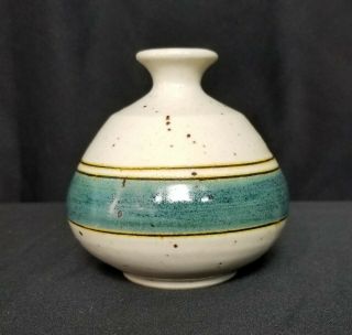 Otagiri Hand Crafted Pottery Bud Vase Japan Vintage,  Sticker In Place