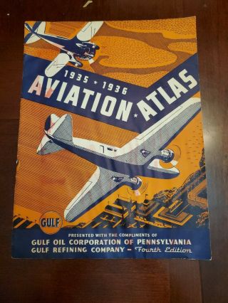 Gulf Oil Aviation Atlas 1935 1936 Graf Zeppelin Glenn Curtiss We Boeing