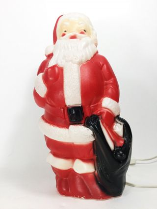 Vintage Empire Plastic Corp 1968 Blow Mold Santa Claus 13” Tall