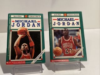 Michael Jordan 1991 Scholastic Sports Shots Collector’s Book 18 & 24