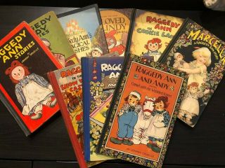 Antique Raggedy Ann And Andy Book Set