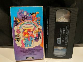 My Little Pony " The Movie " Vintage Animated Vhs Tape Video Treasures Hasbro