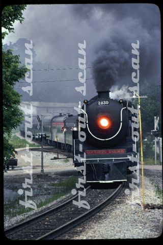 Slide - Southern Sou 2839 Steam Special Action At English In 1979