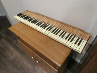 Keyboard From Antique Pump Organ.  All Wood