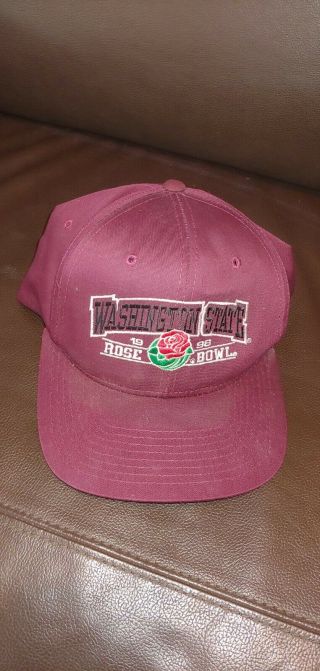 Vintage Washington State Cougars 1998 Rose Bowl Snapback Baseball Hat Ncaa