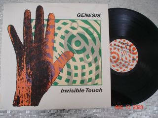 Genesis ‎– " Invisible Touch " Vintage Embossed Cover Lp Atlantic ‎ 81641 - 1 - E