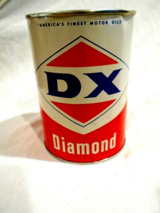 Vintage Dx Diamond 1 Qt Oil Can