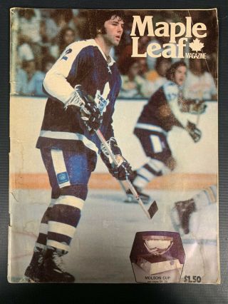 1977 - York Rangers Vs Toronto Maple Leafs Program