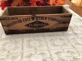 Vintage Brodhead Cheese Box 5 Lbs