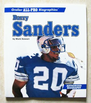 Barry Sanders Detroit Lions 1996 Autobiography Children 