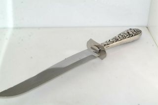 Vintage Frank M Whiting Lily Sterling Silver Carving Knife 13.  5in
