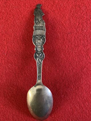 Sterling Silver Souvenir Spoon Denver Colorado Gold Miners 2