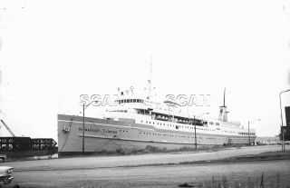 0bb127 Negative/rp Great Lakes Passenger Ship Milwaukee Clipper