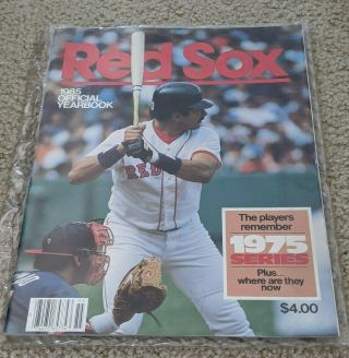1985 Boston Red Sox Official Yearbook