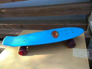 Vintage Makaha Maui Pro Skateboard Blue Cruiser 22 " Comp 3 Complete Penny Board