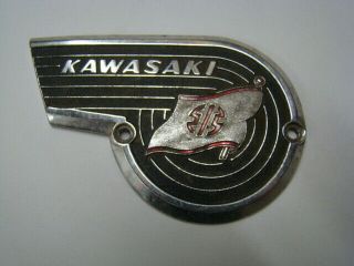 Vintage Kawasaki Motorcycle Gas Tank Emblem