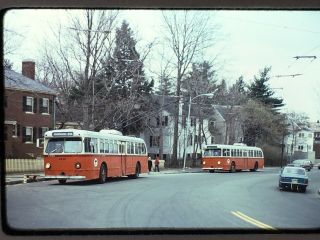Vintage Mbta Kodachrome 35mm Slide Old Bus Boston Transit 1976 Buses