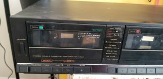 Vintage Black Pioneer CT - 1170W Dual Stereo Cassette Tape Deck 3