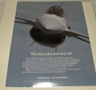 General Dynamics F - 16 Poster Fighting Falcon Lockheed Martin Military Jets
