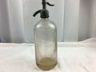 Antique Seltzer Bottle Foels Standard Bottling Co Tonawanda Ny