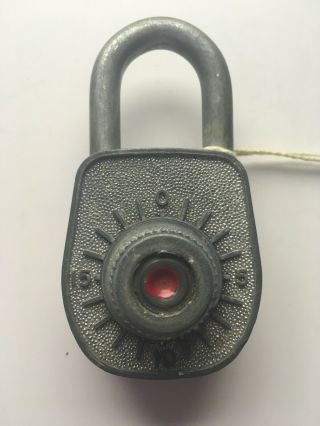 Vintage Gougler Keyless Lock Co.  Padlock with 4 Digit Combination. 2
