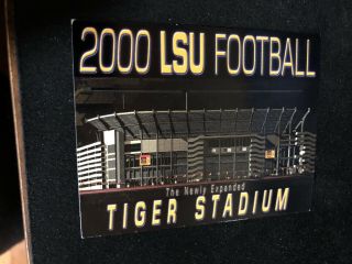 2000 Lsu Tigers College Football Pocket Schedule