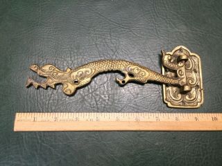 Antique Brass Dragon Wall Mounted Swivel Hook Hanger Made In China