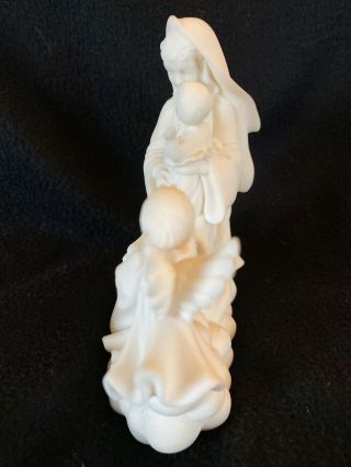 Vtg Mary Baby Jesus Angel Figurine Millenium by Roman Inc Peace on Earth 1995 2