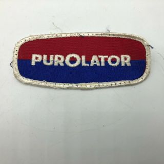 Vintage Purolator Oil Filters Auto Racing Advertising Patch Red White Blue W8