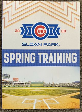 2020 Chicago Cubs Spring Training Schedule ⚾️ Cool Baseball Sked ⚾️