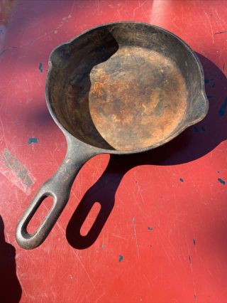 Vintage Unmarked Griswold Iron Mountain No.  3 Cast Iron Skillet Heat Ring 1031