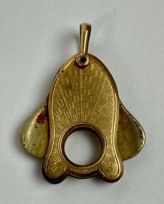 1916 Antique Gold Filled Cigar Cutter Fob – Cross Blade Style – Tobacco -