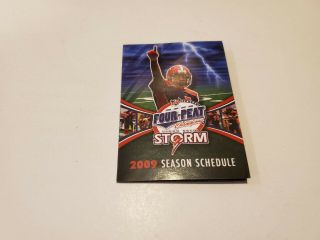 Rs20 Sioux Falls Storm 2009 Arena Football Pocket Schedule - Avera