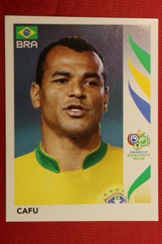 Panini Fifa World Cup Germany 2006 N.  381 Cafu Brazil With Black Back