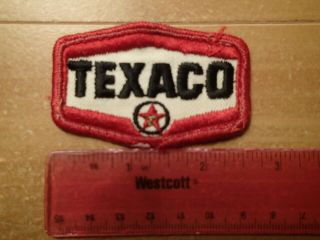 Vintage Embroidered Racing Patch - Texaco Oil Company - - Small